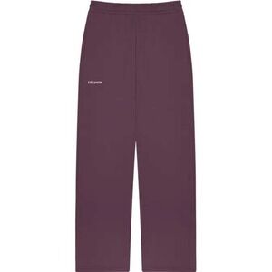 Erewhon Women's Organic Cotton Fleece Sweatpants Plum Purple Logo- M